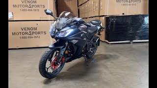 2024 Venom x22 125cc Motorcycle Walk Around and Cold Start | Venom Motorsports