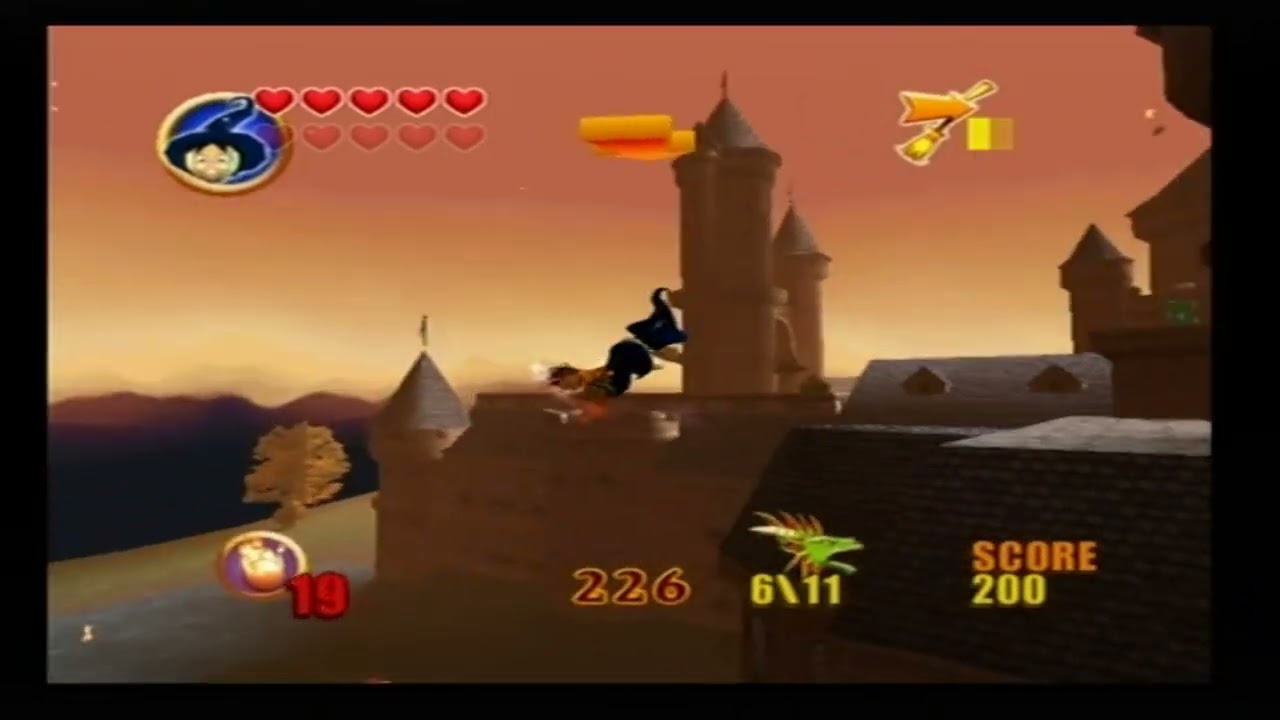 Billy the Wizard Rocket Broomstick Racing PS2 Gameplay - Metro 3d