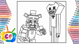 Huggy Wuggy Minecraft coloring page/Huggy Wuggy vs Freddy/ Elektronomia - Energy [NCS Release]