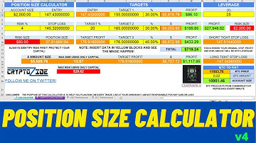 Position Size Calculator v4 by CRYPTOZIDE