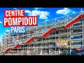 Centre pompidou in paris france  muse beaubourg architecture escalator fontaine stravinsky