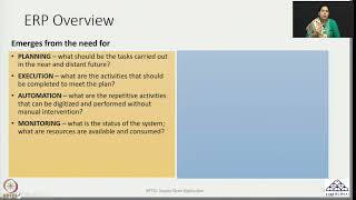 Week 10: Lecture 49: ERP, WMS & TMS (I & II)