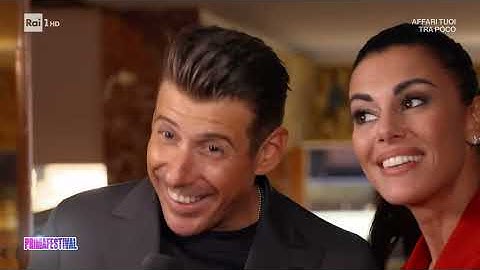 Francesco Gabbani canta per la figlia di Bianca Guaccero - Festival di Sanremo 10/02/2025