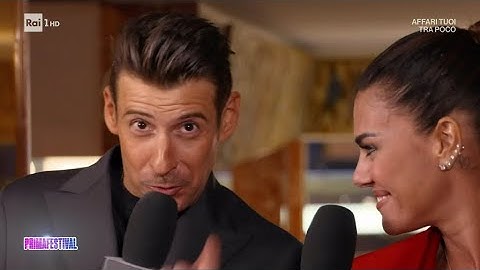 Francesco Gabbani canta per la figlia di Bianca Guaccero - Festival di Sanremo 10/02/2025