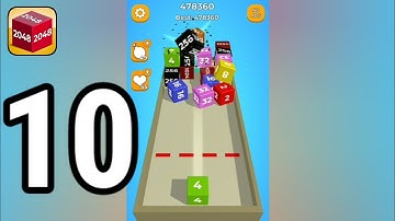Chain Cube: 2048 3D - Gameplay Walkthrough Part 10 (Android, iOS)