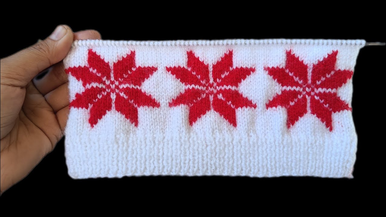 Flower design for sweater