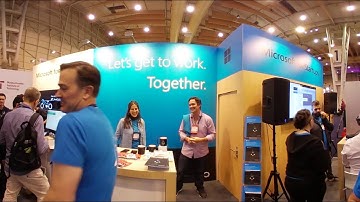 Microsoft Booth at Web Summit 2017