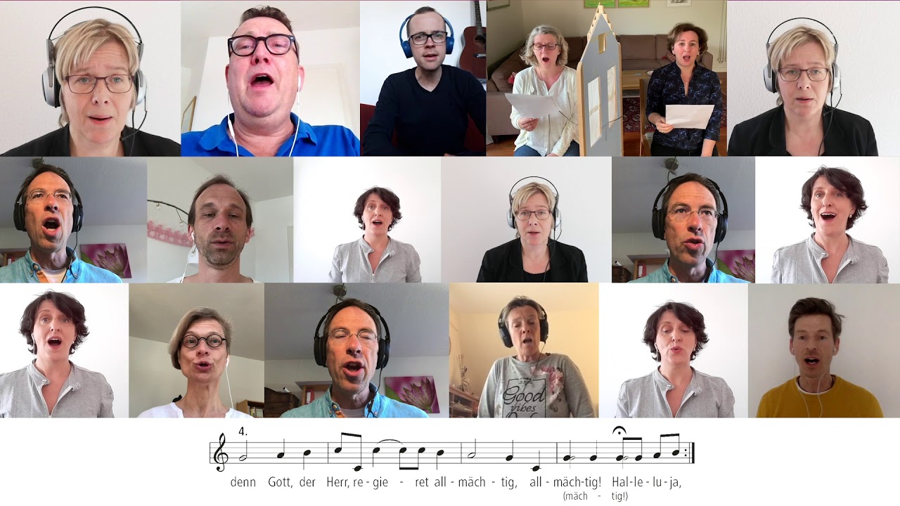 Nr. 1 Halleluja - zum Mitsingen. Wir lassen uns doch nicht am Singen hindern!