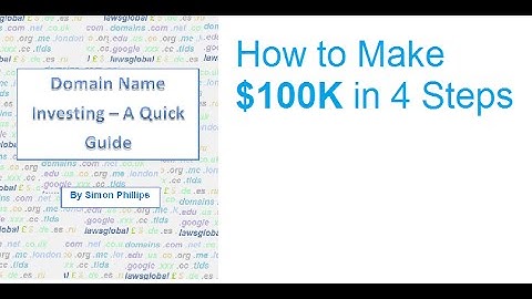 How to Make $100k in 4 Steps from Domain Name Investing