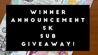 Winner announcement for 5k sub giveaway!
