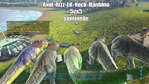 ARK PS4 GIGA FIGHT 5vs5 SENTINELLE #ABNORMAL GAMING