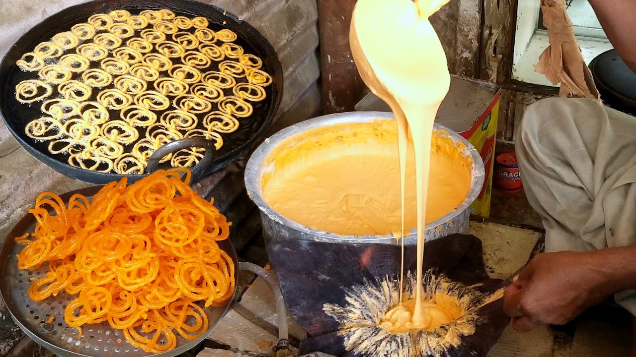 Jalebi Funnel cake Recipe Crispy Crunchy and Juicy Jalebi YouTube