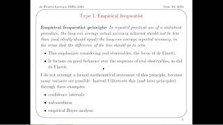 Information ISBA WM 2021: Bruno de Finetti Lecture: James O. Berger Update