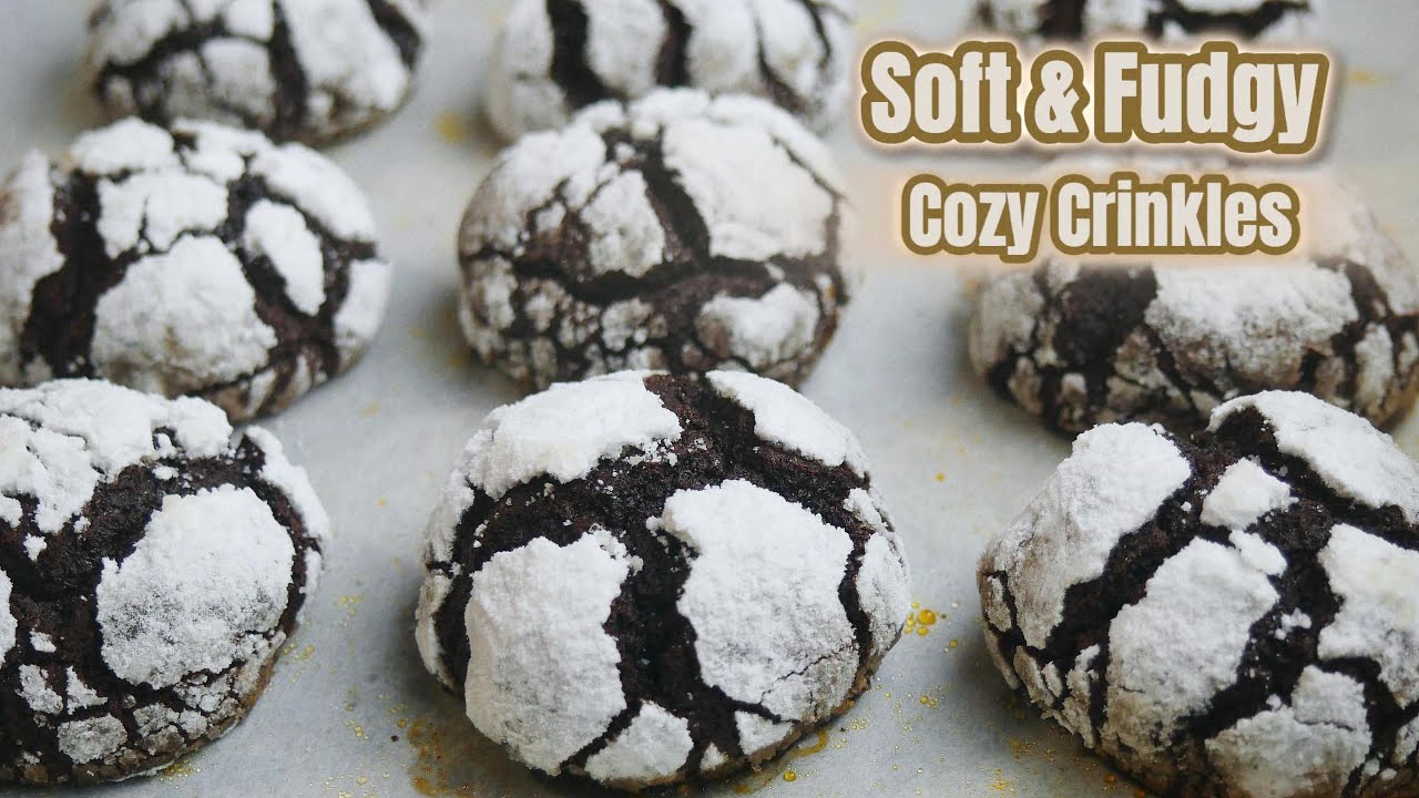 Double Chocolate Crinkle Cookies 🤎 Schokoladig, Weich & Wunderschön Gerissen