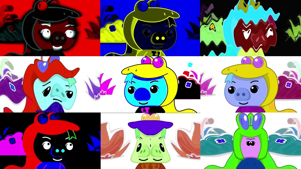 Plim Plim Hoggie Scared Everyone Effect Sponsored By Gamavision Csupo Effect x9 | Invert