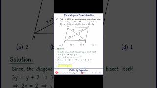 Parallelogram Based Question #mathsbyyugandhar #maths #parellogram #mensuration2d