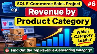 #6 SQL E-Commerce Sales Project | Revenue by Product Category | SQL Project