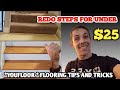 How To Install New Stair Treads And Risers For Under $25 Each
