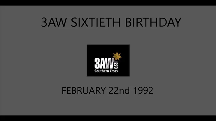 3AW Sixtieth Birthday Part 1 of 4