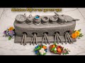 मिट्टी से सात मुखों वाला चूल्हा बनाना सीखें 🫖 | DIY How to Miniature Handmade Clay Kitchen Set