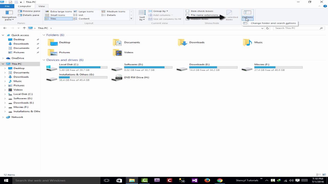 How to change Windows Explorer path to This PC in Windows 10 YouTube