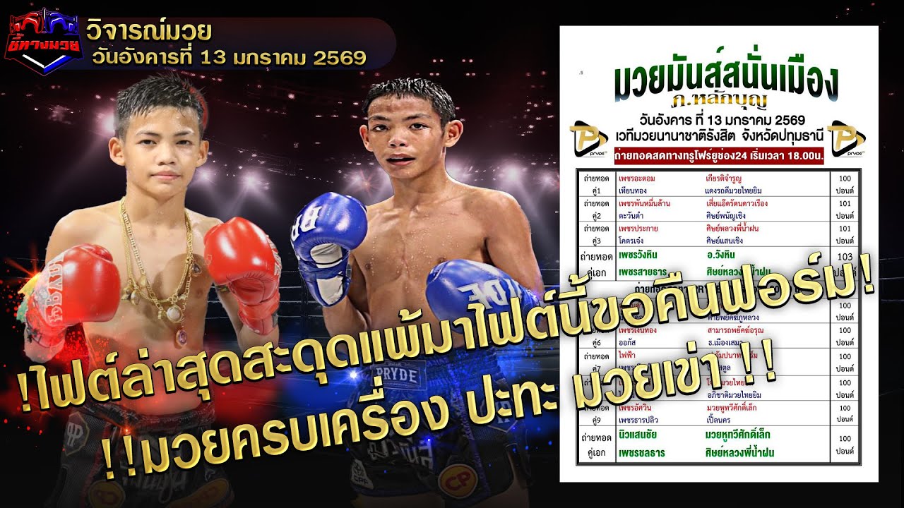 #วิจารณ์มวยวันนี้