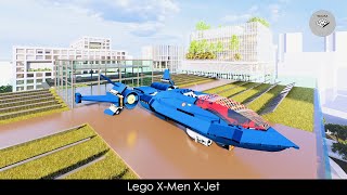 Lego Marvel X-Men X-Jet 76281 done in Studio 2.0 | Speed Build