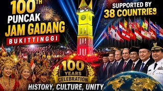 100th puncak jam gadang bukittinggi supported by 38 countries