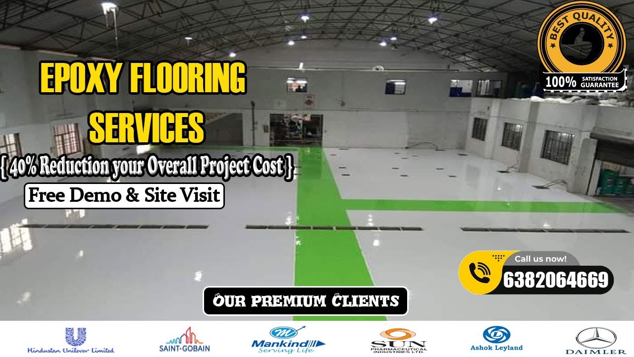 Industrial Epoxy Flooring Services| Chennai| Madurai| Bangalore| Coimbatore| Vijayawada| Hyderabad