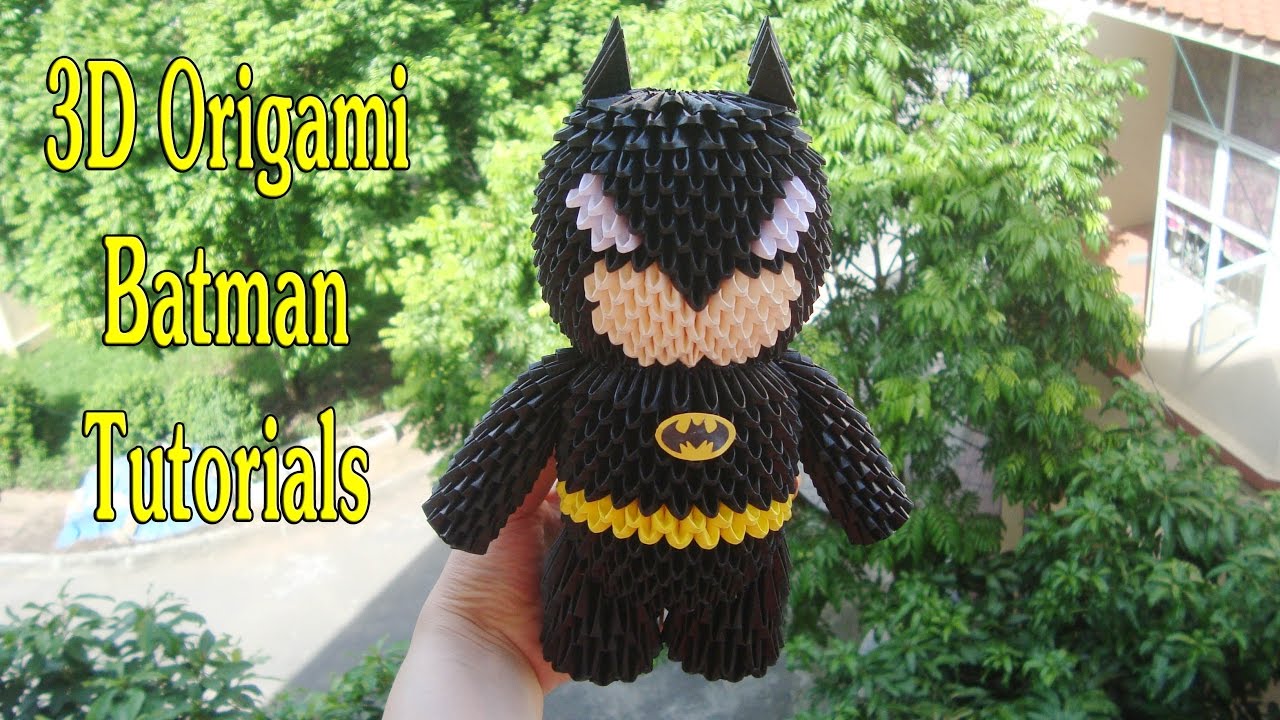 Arriba 69+ imagen 3d origami batman