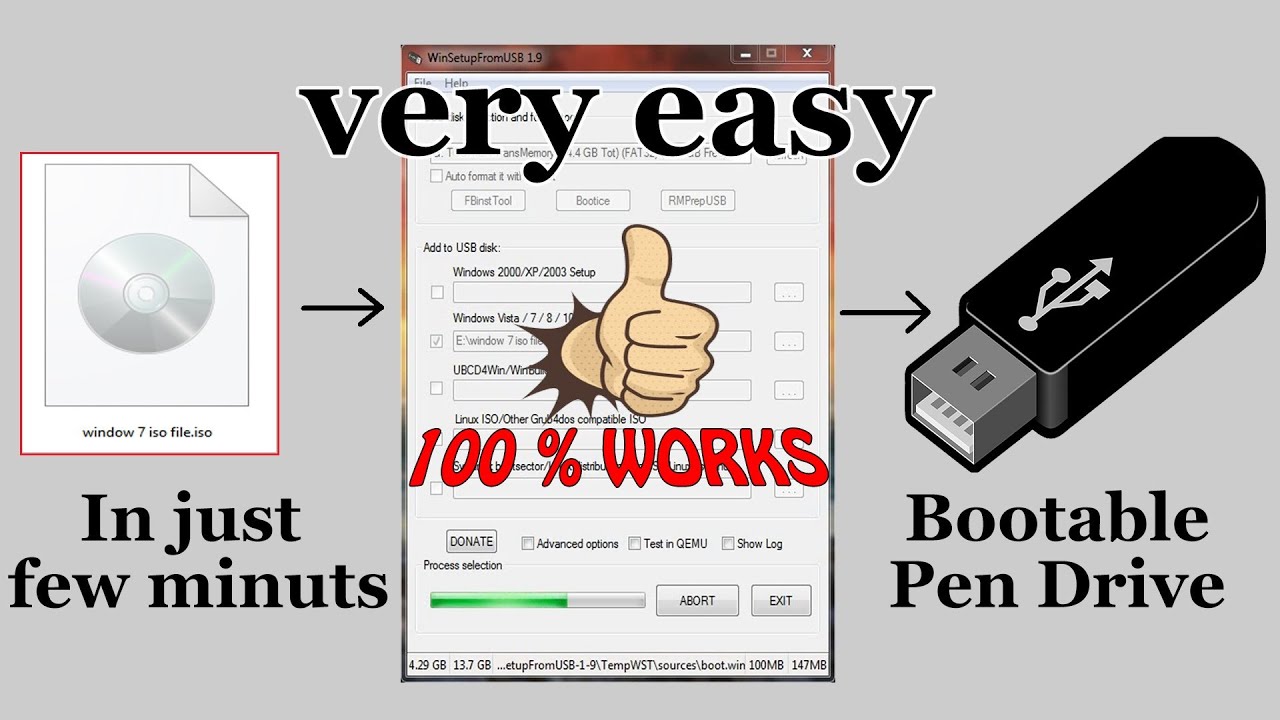 Bootable Pen How To Make Bootable Pen Drive for Windows 7/10 In Easiest Way FREE ...