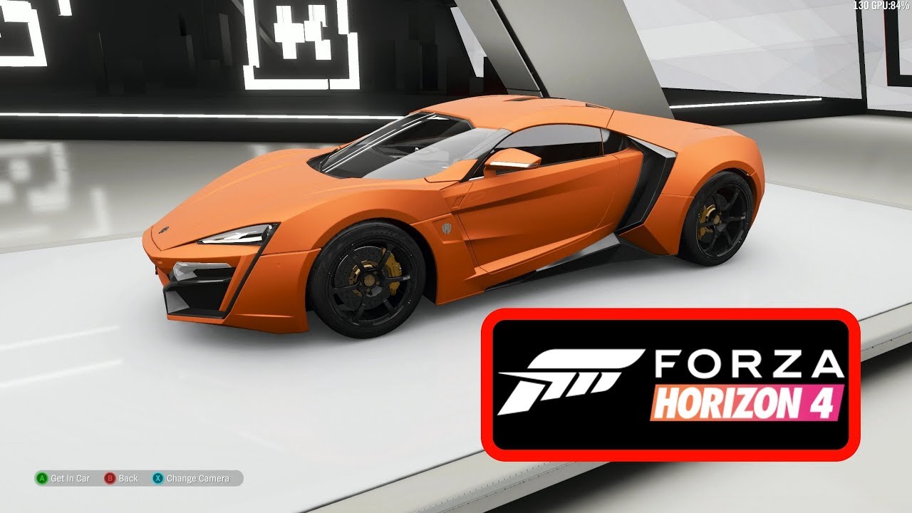 Forza Horizon 4 2016 W Motors Lykan Hypersport Customize and Drive