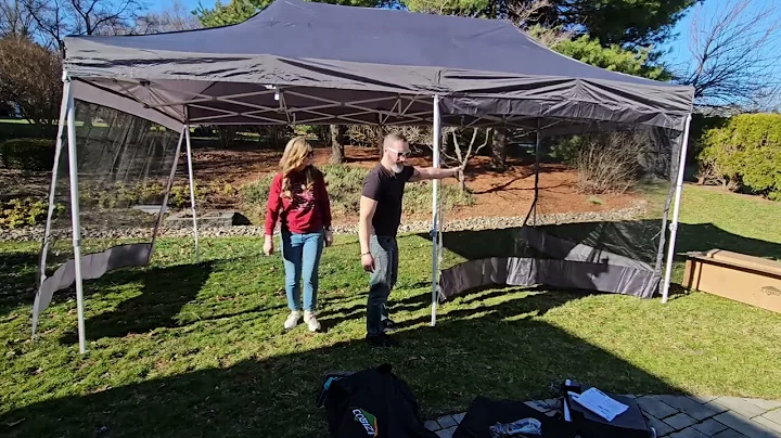 COBIZI 10x20 Canopy Tent, Heavy Duty Pop up Canopy with Sidewalls, check this out!