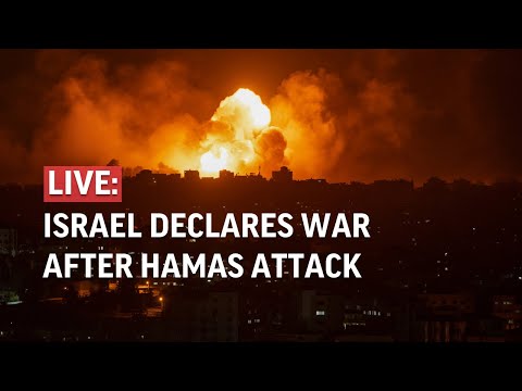 LIVE: Gaza hit with strikes as Israel declares war after Hamas attack