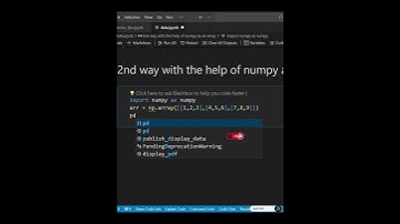 The Official Guide to dataframe using numpy library #ytshorts