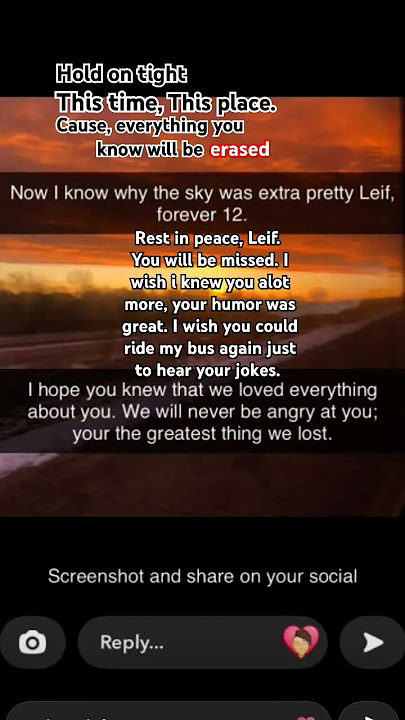 rest in peace Leif, you will be deeply missed.#LeifBerrens #restinpeace