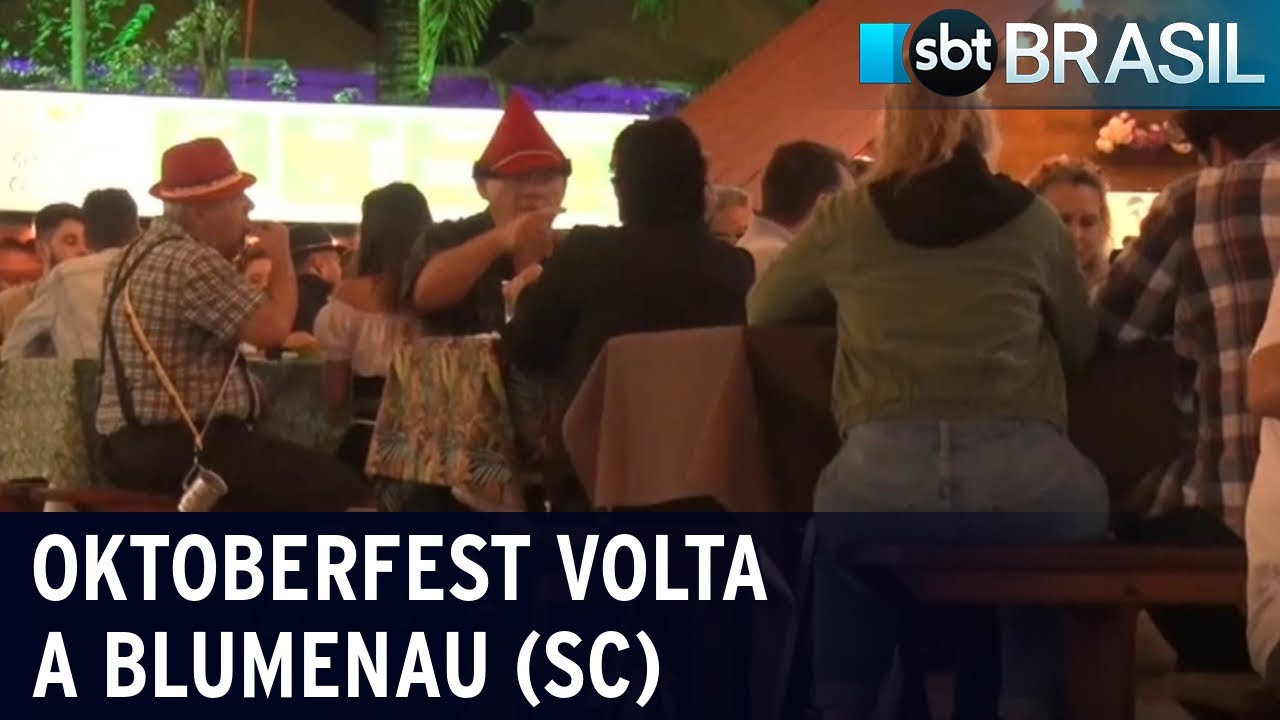 SC: após dois anos de espera, Oktoberfest volta a Blumenau | SBT Brasil (08/10/22)