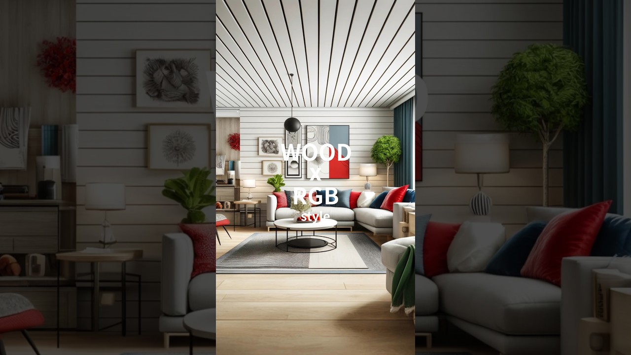 Wood x RGB style house 🔴🟢🔵 