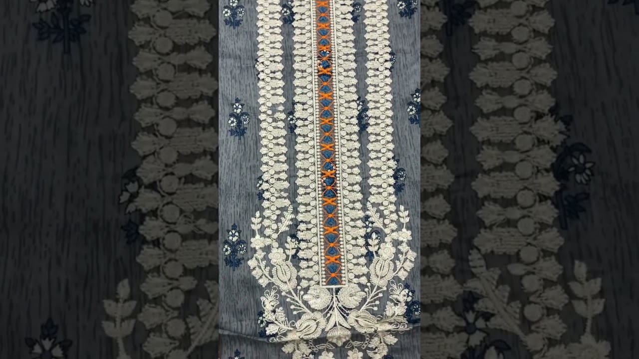 Lawn Embroidered Dress With Lawn Dupatta (UNSTITCHED) (DRL-1302)