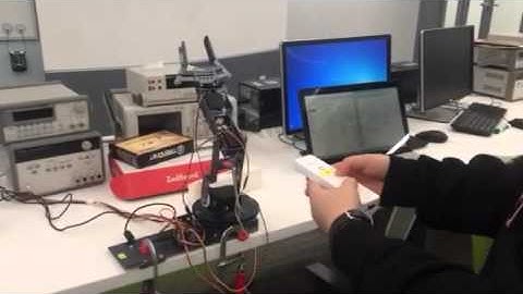 Using a Wiimote to control a robot arm