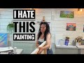 I HATE This Painting So I Changed it! Acrylic Tutorial