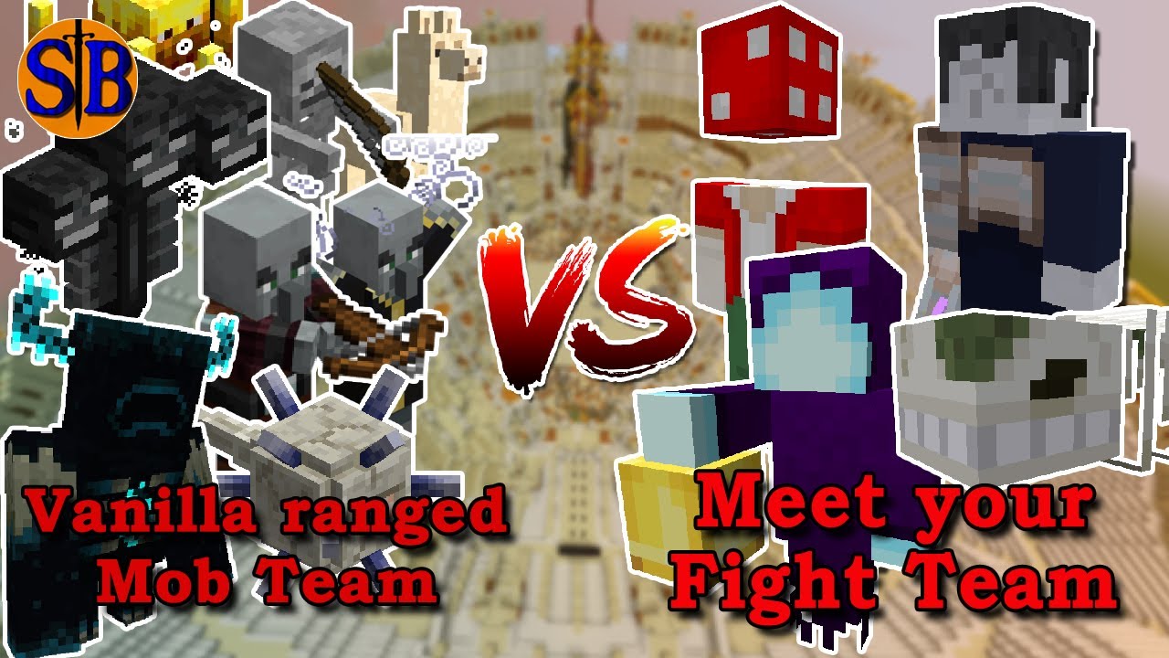 Every Ranged Mobs Team vs Meet your Fight Bosses | Minecraft Mob Battle ...