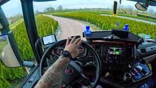 POV Truck Driving  Scania R500 Netherlands Lovely Clients And Beautiful Country ASMR 4k New Gopro