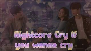 ❤ Nightcore-Cry If you wanna cry 💋