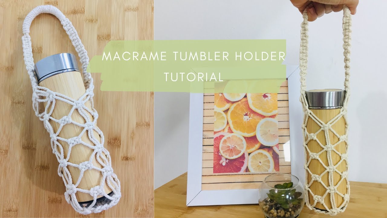 How To Make A Tumbler Holder With Measurements / Easy Tutorial Step-By-Step  