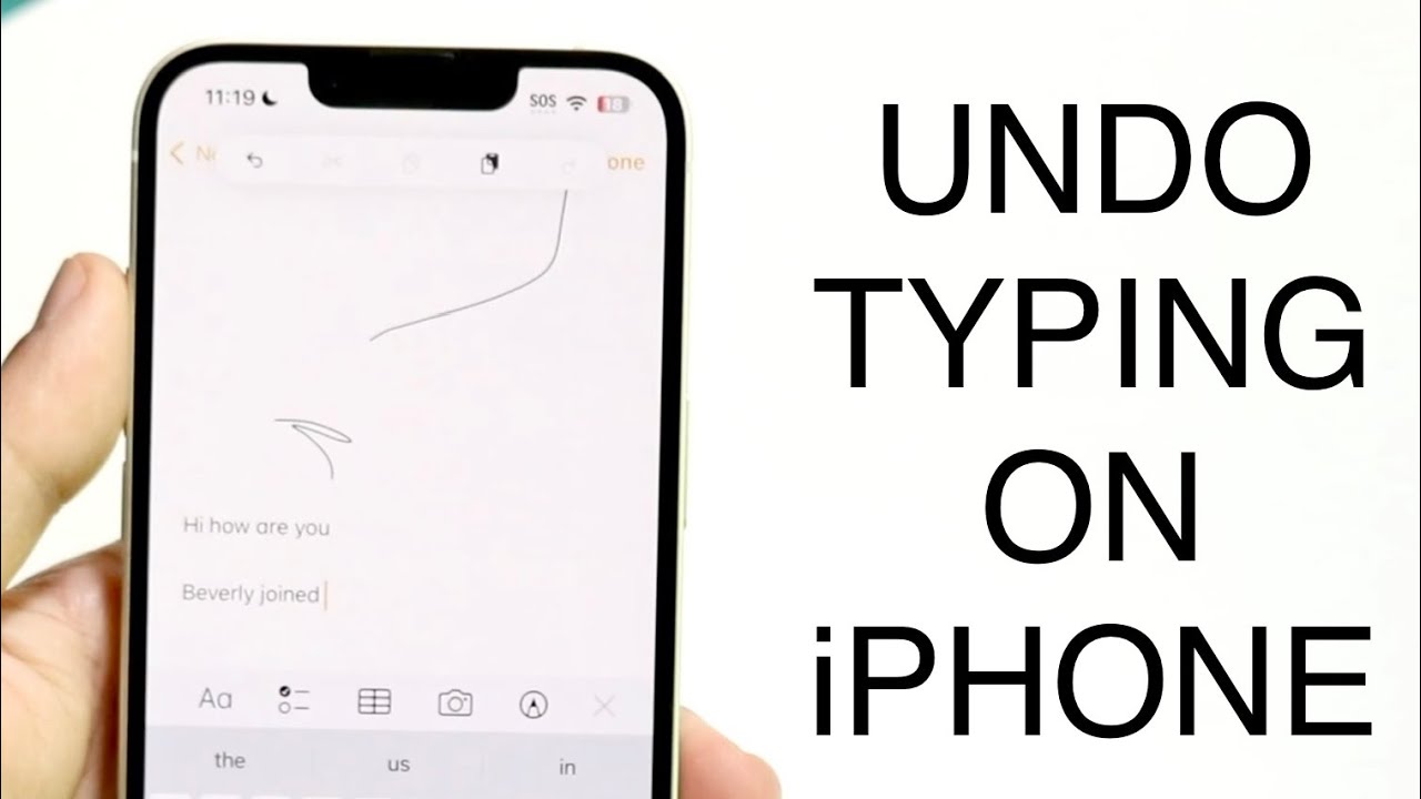 How To Undo Typing On IPhone 2023 YouTube