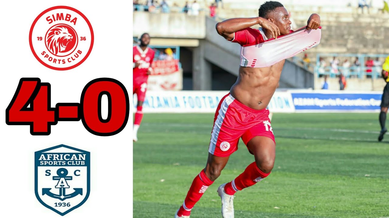 Magoli ya Simba SC vs African Sports 4-0 Goli la Mohammed,Baleke ...