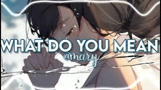 ു꣬❄️ WHAT DO YOU MEAN ❄️ (Áudio edit) (Audio)