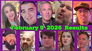 👉 Feb.9 Results | Vegas Matt, Mr.Handpay, NG Slot, BC Slot, Lady Luck, Low roller, Pompsie Slot
