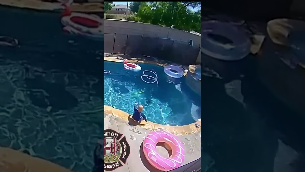 1 Year Old Saved From Drowning In Pool By Dad